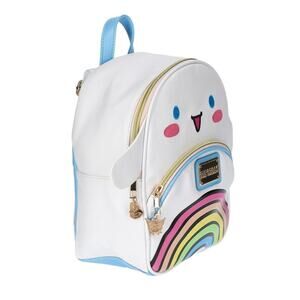 Cinnamoroll White Rainbow Design Womens Backpack Purse Sanrio Cute Bag
